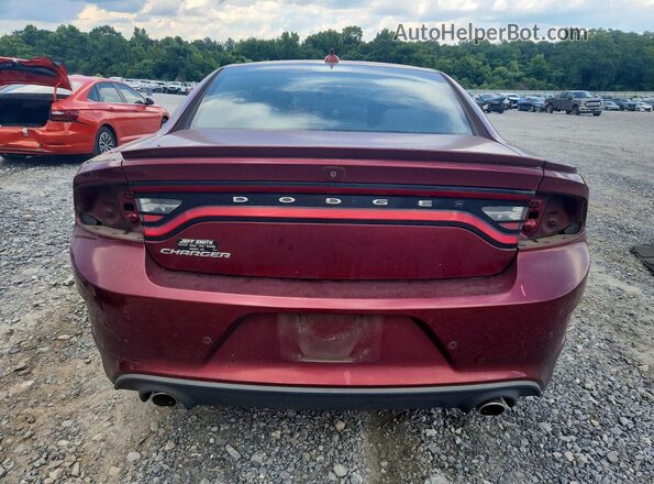 2C3CDXHG9JH207208 2018 DODGE CHARGER Burgundy Հետևի տեսք
