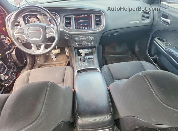 2C3CDXHG9JH207208 2018 DODGE CHARGER Burgundy Առջևի վահանակի տեսք
