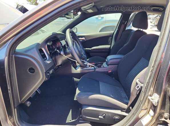 2C3CDXHG9PH555731 2023 DODGE CHARGER Gray Widok wnętrza z przodu