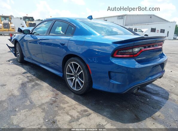 2C3CDXHG9PH698596 2023 DODGE CHARGER Blue Trasero izquierdo