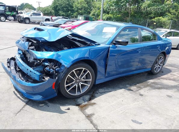 2C3CDXHG9PH698596 2023 DODGE CHARGER Blue Vista tres cuartos delantera izquierda