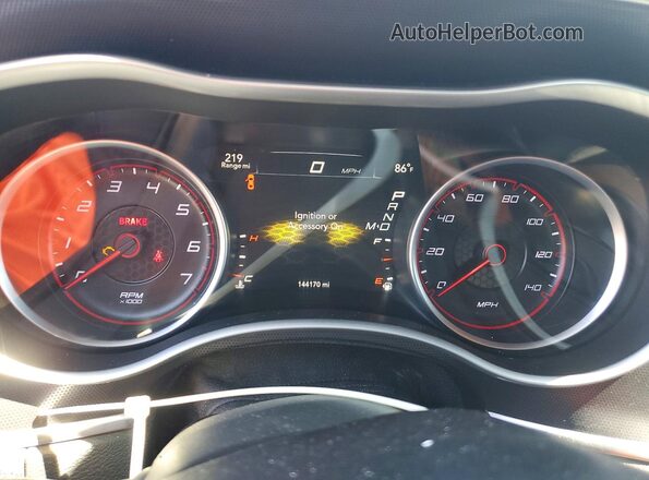 2C3CDXHGXGH125951 2016 DODGE CHARGER Gray Widok zestawu wskaźników