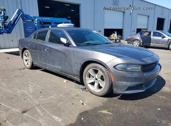 2C3CDXHGXGH125951 2016 DODGE CHARGER Gray Przód prawy