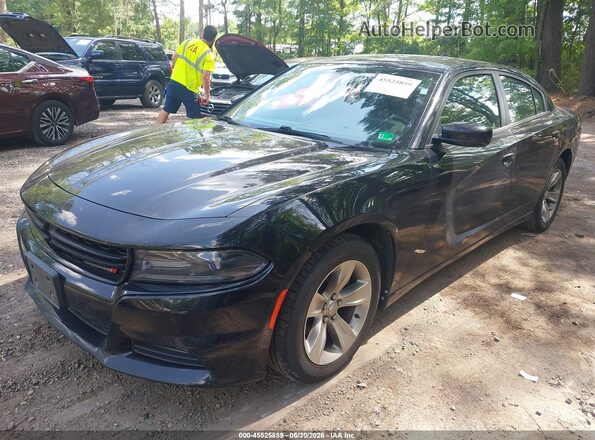 2C3CDXHGXGH339211 2016 DODGE CHARGER Черный Передняя левая четверть