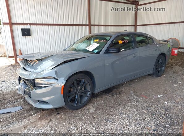 2C3CDXHGXHH576332 2017 DODGE CHARGER Серый Передняя левая четверть