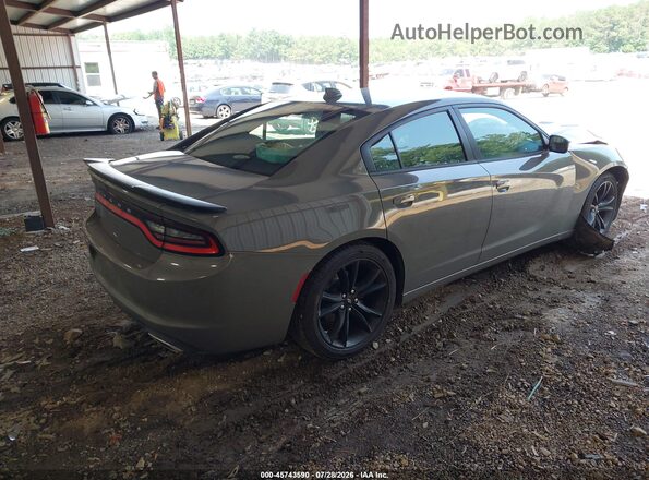 2C3CDXHGXHH576332 2017 DODGE CHARGER Серый Задняя правая четверть