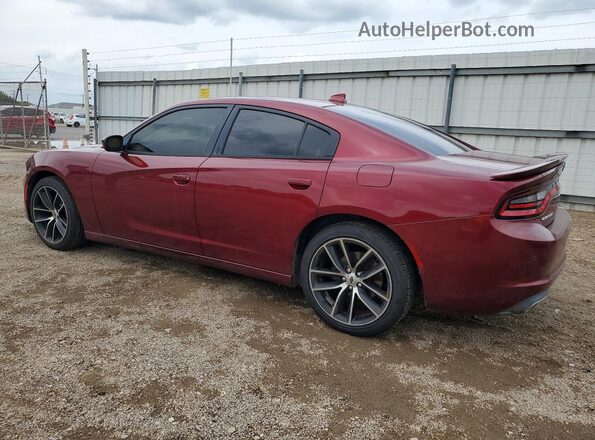 2C3CDXHGXHH667102 2017 DODGE CHARGER Burgundy Հետևի ձախ