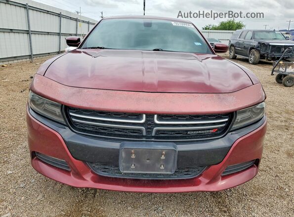 2C3CDXHGXHH667102 2017 DODGE CHARGER Burgundy Դիմացի տեսք