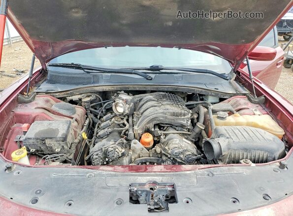 2C3CDXHGXHH667102 2017 DODGE CHARGER Burgundy Սալոնի հետևի տեսք