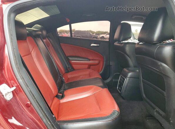 2C3CDXHGXHH667102 2017 DODGE CHARGER Burgundy Հետևի նստատեղերի տեսք