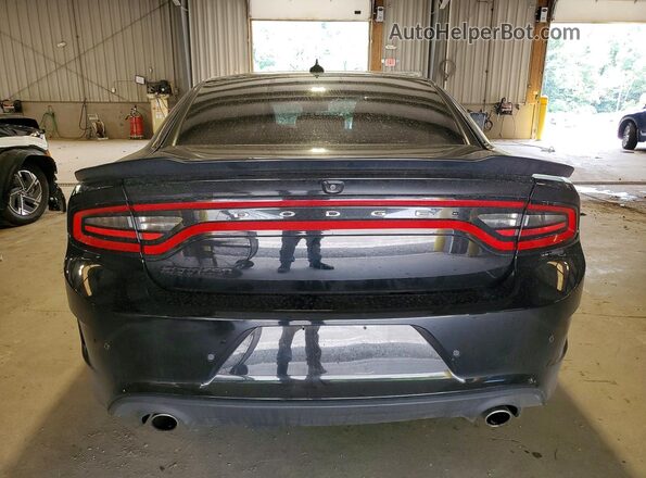 2C3CDXHGXJH220890 2018 DODGE CHARGER Black Widok z tyłu