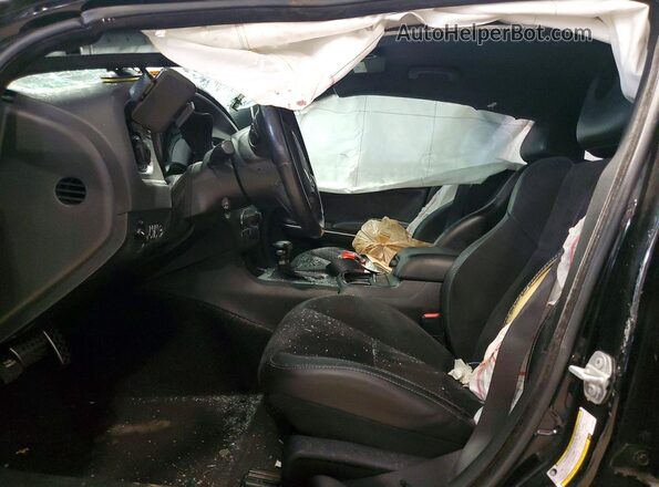 2C3CDXHGXJH220890 2018 DODGE CHARGER Black Widok wnętrza z przodu