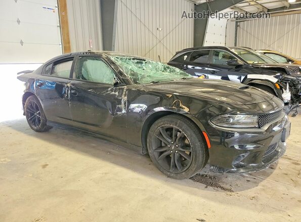 2C3CDXHGXJH220890 2018 DODGE CHARGER Black Przód prawy