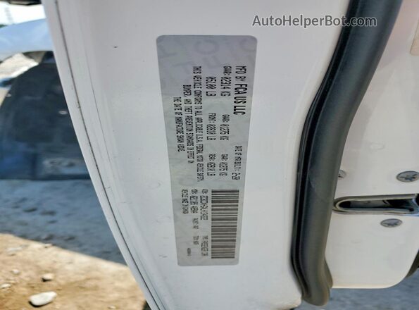 2C3CDXHGXLH134322 2020 DODGE CHARGER White VIN კოდის სტიკერის ხედი