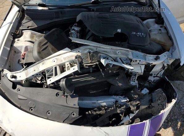 2C3CDXHGXLH134322 2020 DODGE CHARGER White უკანა სალონის ხედი