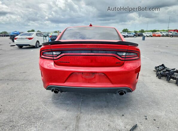 2C3CDXHGXLH187781 2020 DODGE CHARGER Red Rear view