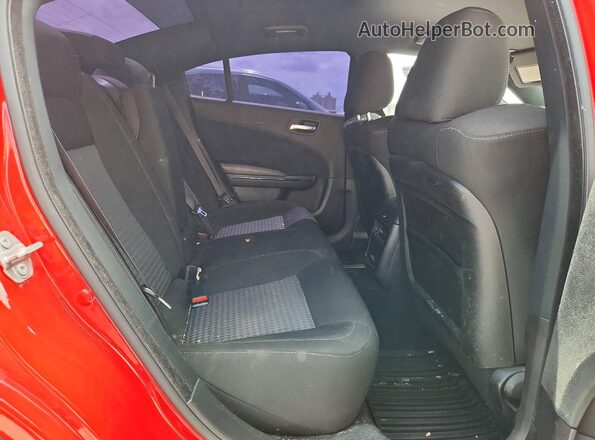 2C3CDXHGXLH187781 2020 DODGE CHARGER Red Rear seats view