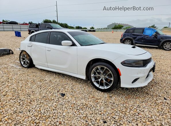 2C3CDXHGXNH148417 2022 DODGE CHARGER White Передня права чверть