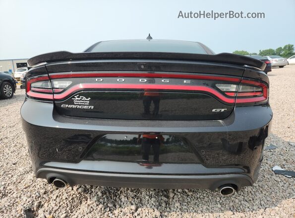 2C3CDXHGXPH554412 2023 DODGE CHARGER Black Вид ззаду