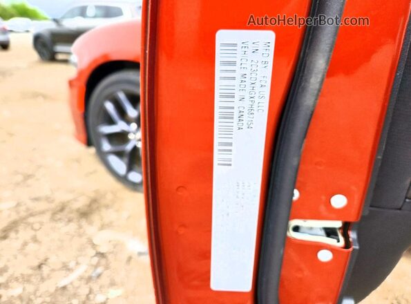 2C3CDXHGXPH687154 2023 DODGE CHARGER Orange Շարժիչի բաժամունքի տեսք