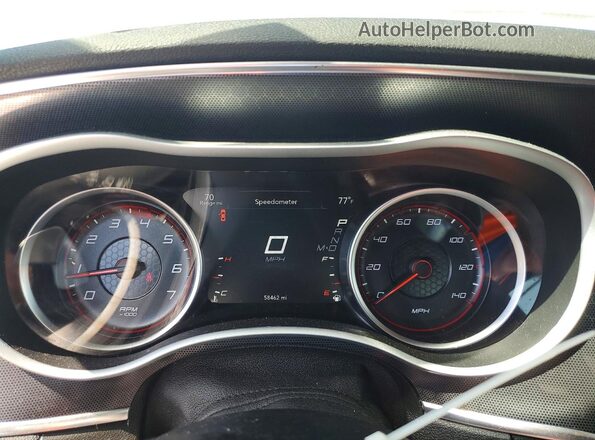2C3CDXJG0JH189546 2018 DODGE CHARGER Silver Instrument cluster view