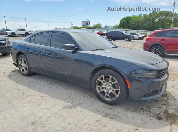 2C3CDXJG1HH526395 2017 DODGE CHARGER Blue Przód prawy