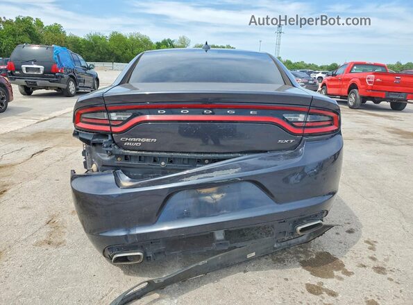 2C3CDXJG1HH526395 2017 DODGE CHARGER Blue Widok z tyłu