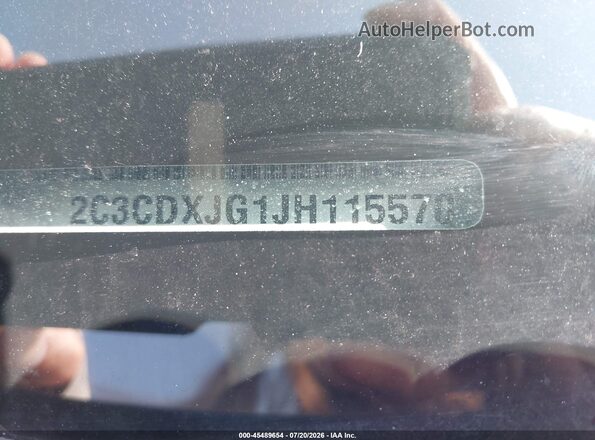 2C3CDXJG1JH115570 2018 DODGE CHARGER Gray Widok komory silnika