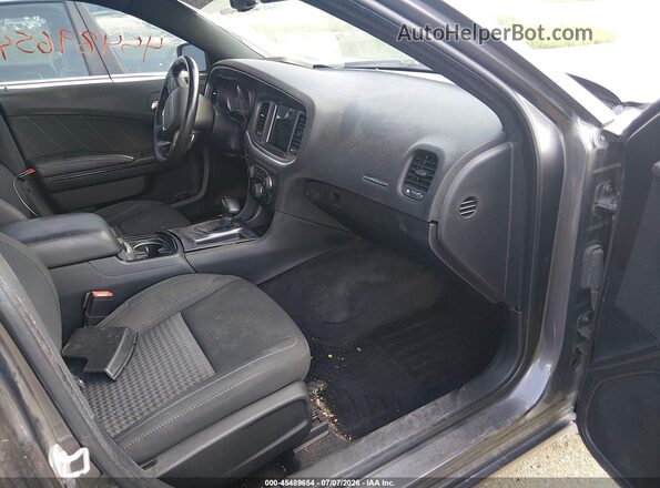 2C3CDXJG1JH115570 2018 DODGE CHARGER Gray Widok wnętrza z przodu