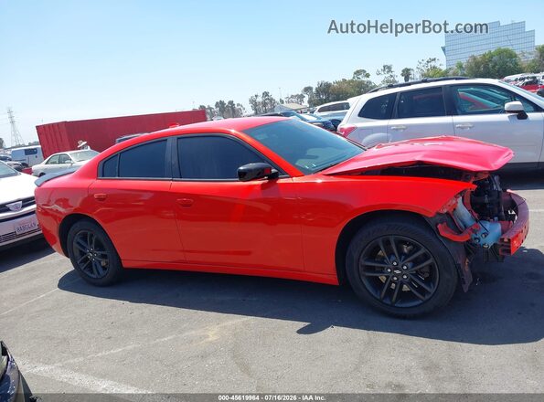 2C3CDXJG2KH706914 2019 DODGE CHARGER Оранжевый Панорамный вид салона 360°