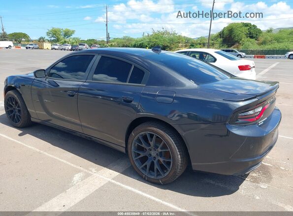 2C3CDXJG3GH127647 2016 DODGE CHARGER Black Trasero izquierdo