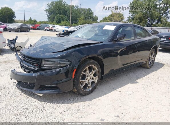 2C3CDXJG3GH141130 2016 DODGE CHARGER Black Առջևի ձախ երեք քառորդ տեսարան