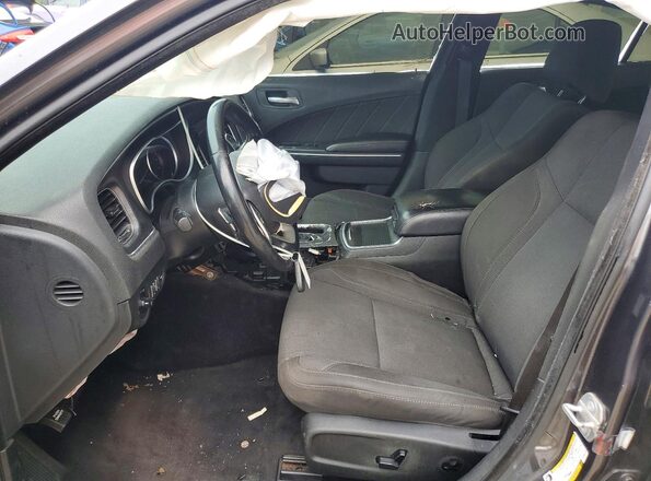 2C3CDXJG3GH286457 2016 DODGE CHARGER Gray Widok wnętrza z przodu