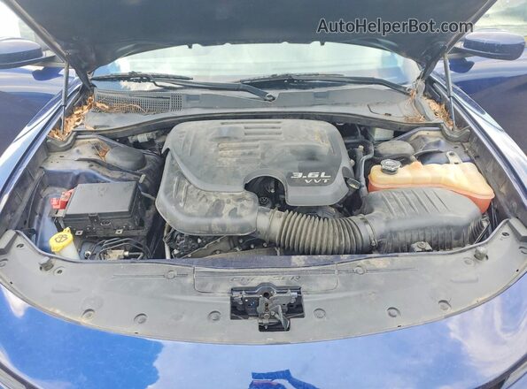 2C3CDXJG3HH531002 2017 DODGE CHARGER Blue Սալոնի հետևի տեսք