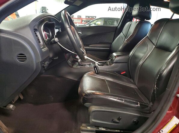 2C3CDXJG3HH612484 2017 DODGE CHARGER Maroon Front interior view