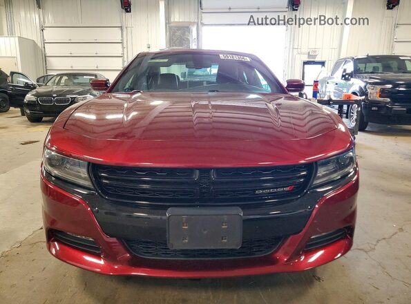 2C3CDXJG3HH612484 2017 DODGE CHARGER Maroon Front view