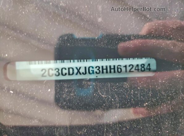 2C3CDXJG3HH612484 2017 DODGE CHARGER Maroon VIN sticker view