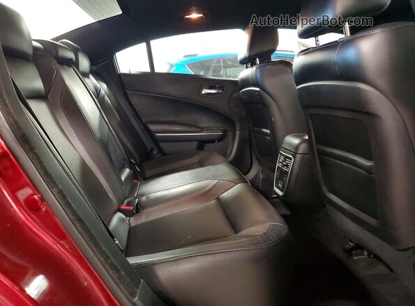 2C3CDXJG3HH612484 2017 DODGE CHARGER Maroon Rear seats view