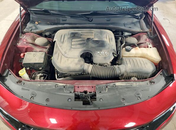 2C3CDXJG3HH612484 2017 DODGE CHARGER Maroon Rear interior view