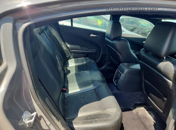 2C3CDXJG3JH159182 2018 DODGE CHARGER Gray Rear seats view