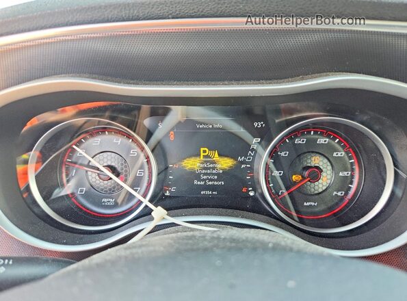2C3CDXJG3JH159182 2018 DODGE CHARGER Gray Instrument cluster view