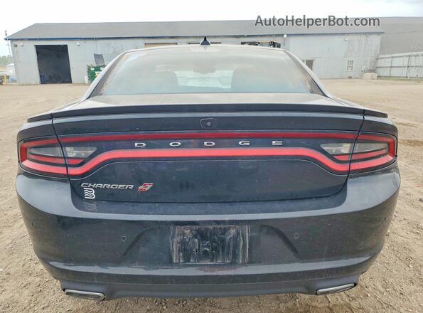 2C3CDXJG3JH263705 2018 DODGE CHARGER Black Widok z tyłu