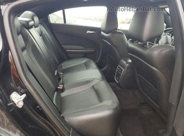 2C3CDXJG3JH263705 2018 DODGE CHARGER Black Widok tylnych siedzeń