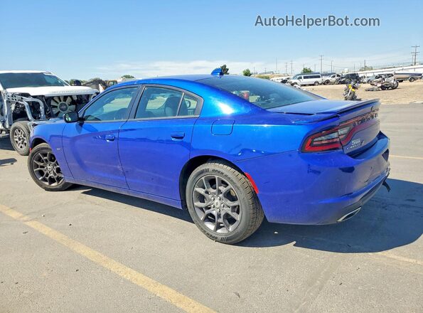 2C3CDXJG3JH292573 2018 DODGE CHARGER Blue Trasero izquierdo