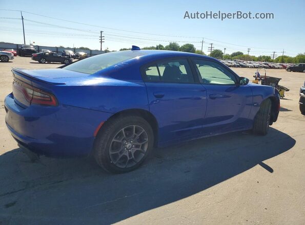 2C3CDXJG3JH292573 2018 DODGE CHARGER Blue Trasero derecho