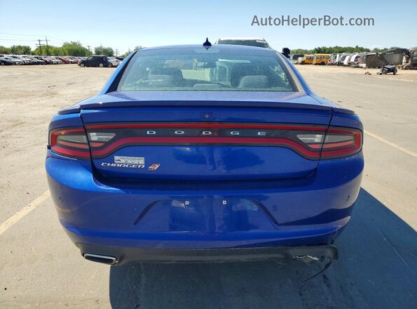 2C3CDXJG3JH292573 2018 DODGE CHARGER Blue Vista trasera