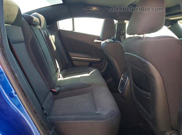 2C3CDXJG3JH292573 2018 DODGE CHARGER Blue Vista de los asientos traseros