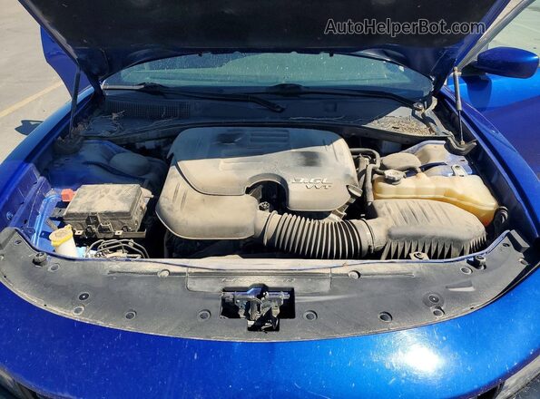 2C3CDXJG3JH292573 2018 DODGE CHARGER Blue Vista interior trasera