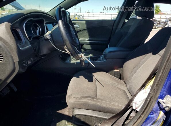 2C3CDXJG3JH292573 2018 DODGE CHARGER Blue Vista interior delantera