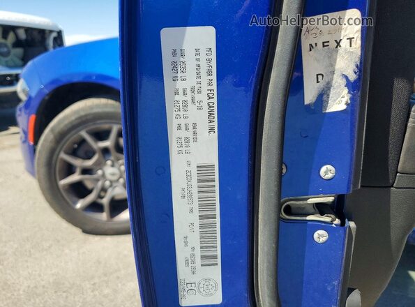 2C3CDXJG3JH292573 2018 DODGE CHARGER Blue Vista del compartimento del motor